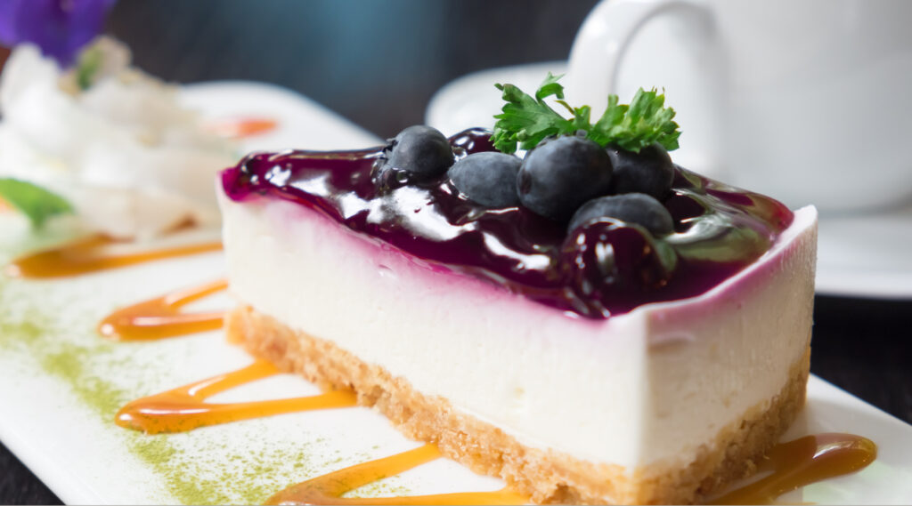 Cheesecake me boronica